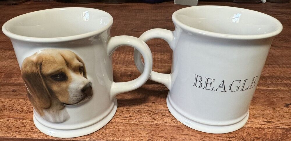 Two Beagle Dog 3D Mug Coffee Cup Xpres Best Friends originals 1999
